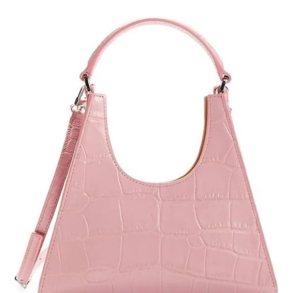STAUD Mini Croc Embossed Leather Hobo Bag - Picture 5 of 9